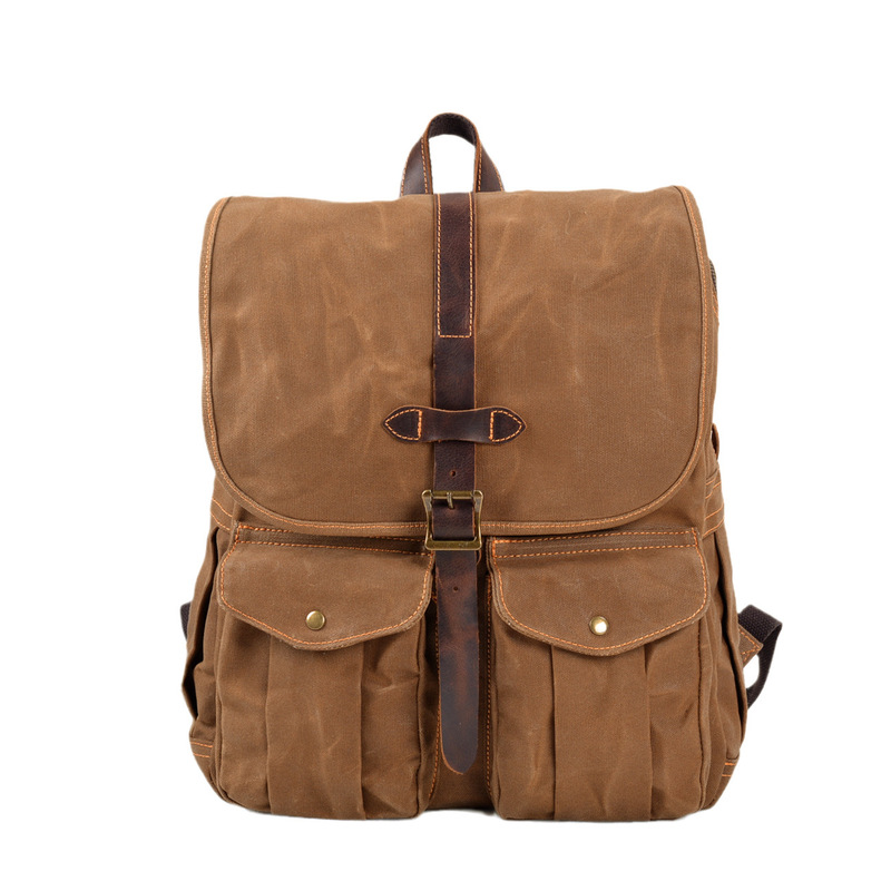Canvas Backpack Casual - Neuer Herren-Rucksack aus Wachsleinen für Camping,