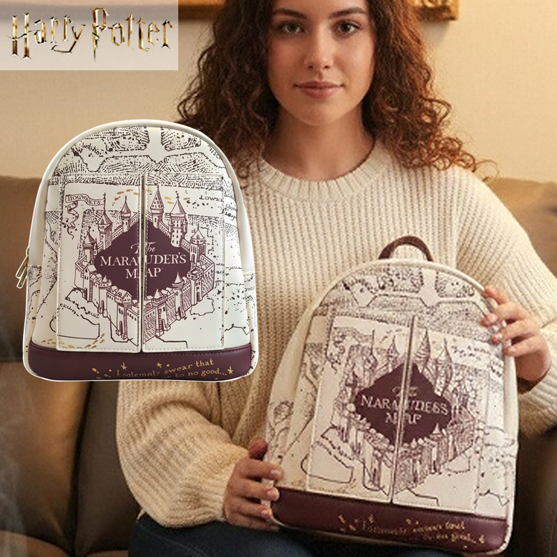 Harry Potter Karten-Print Cosp – Fashion Backpack Women Bewertung und Preis