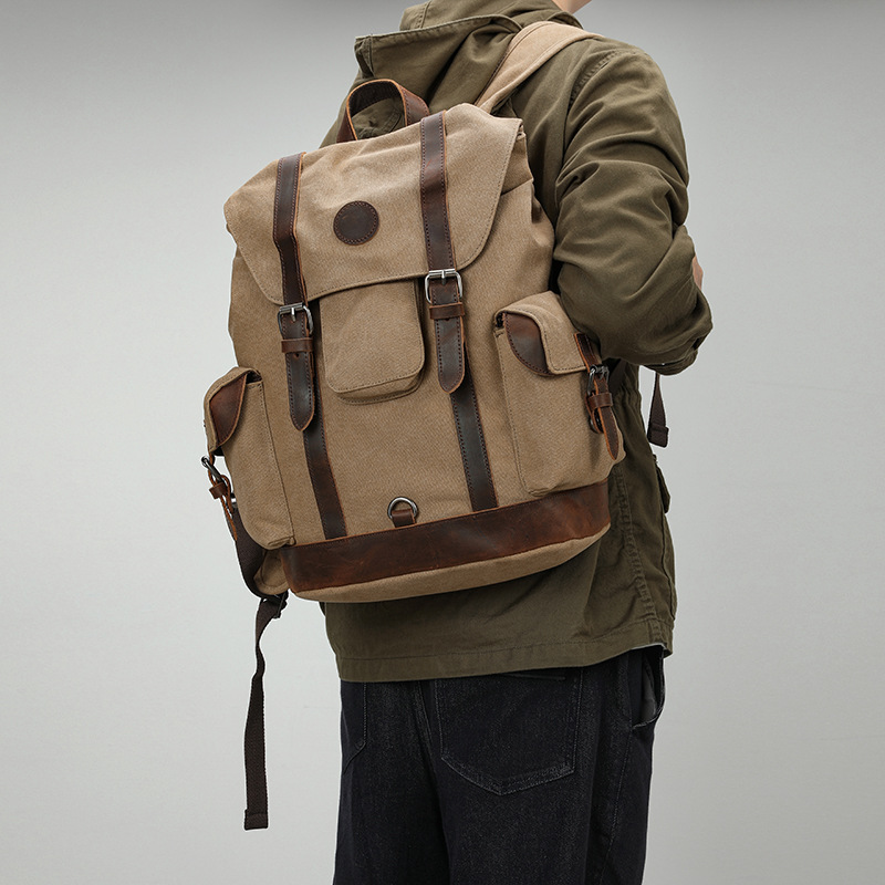 Retro Herren Outdoor Radfahren – Canvas Backpack Casual Bewertung und Preis
