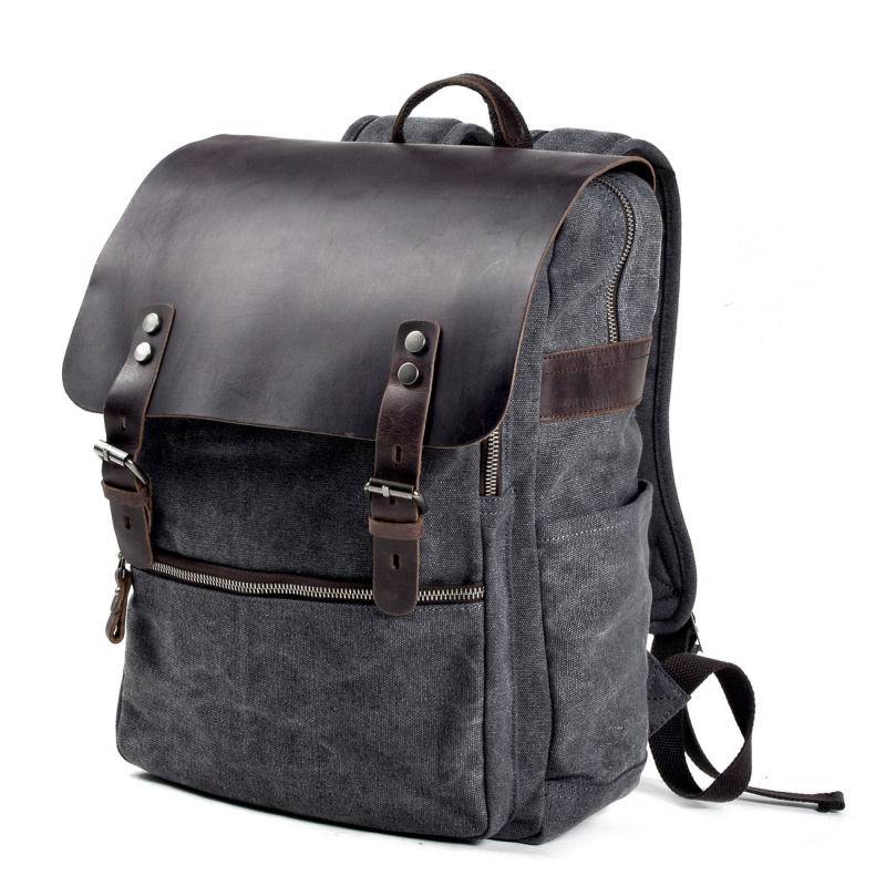 Retro-Herrenrucksack, doppelte – Canvas Backpack Casual Bewertung und Preis