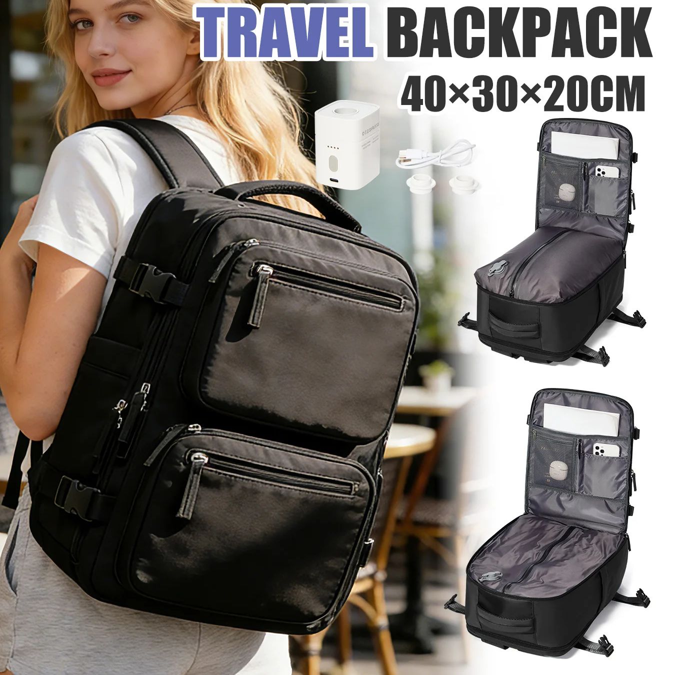 Damen-Rucksack mit Vakuumpumpe – Fashion Backpack Women Bewertung und Preis
