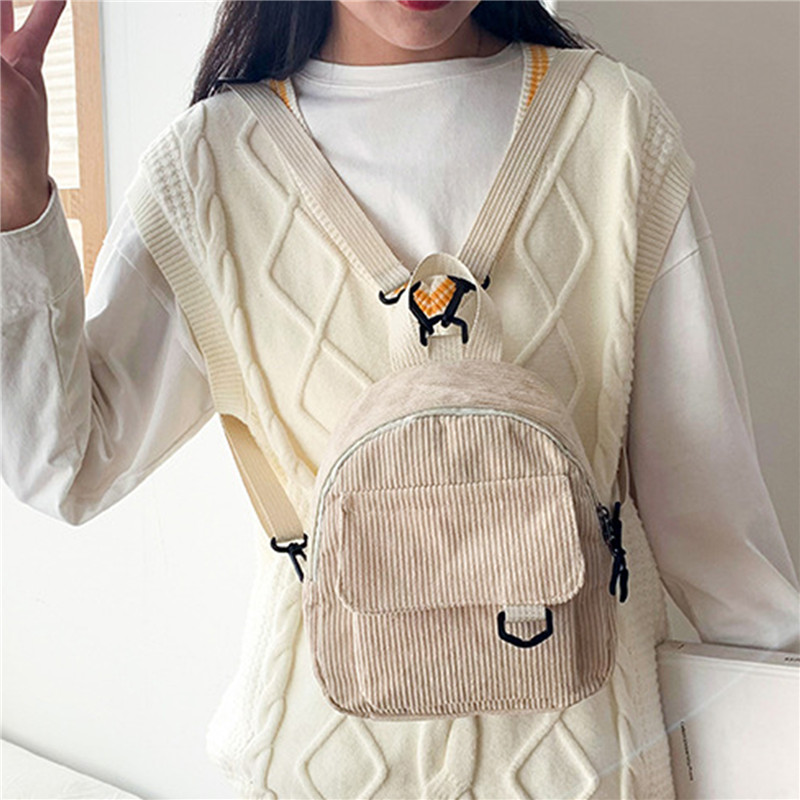 Einfarbig Mini Rucksack Cord K – Fashion Backpack Women Bewertung und Preis