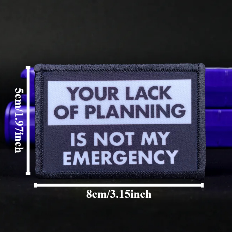 Not My Emergency Funny Patch G – Rucksack Military Style Bewertung und Preis